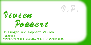 vivien poppert business card